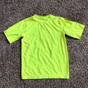 Boyd’s size L (10-12) Swim shirt with UV Protection neon yellow